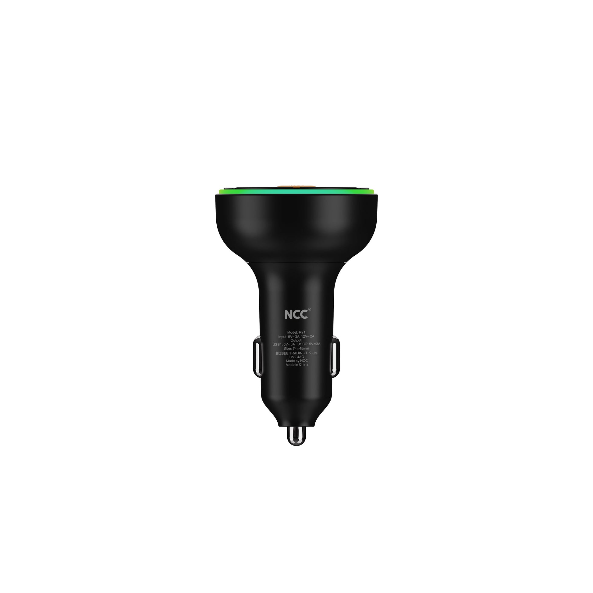 15W Chargeur de voiture Noir