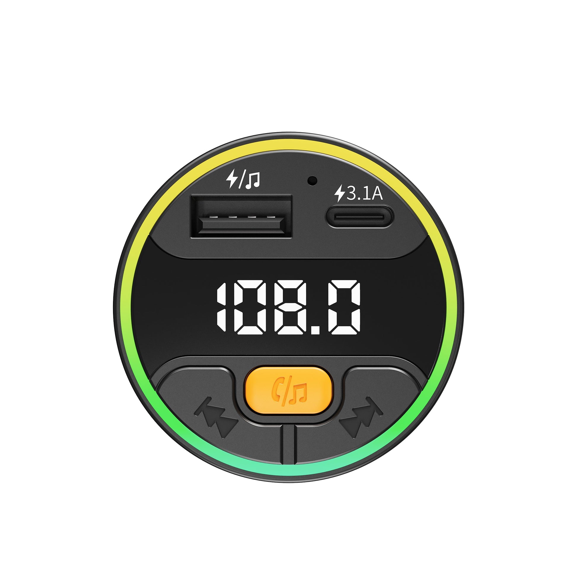 15W Chargeur de voiture Noir