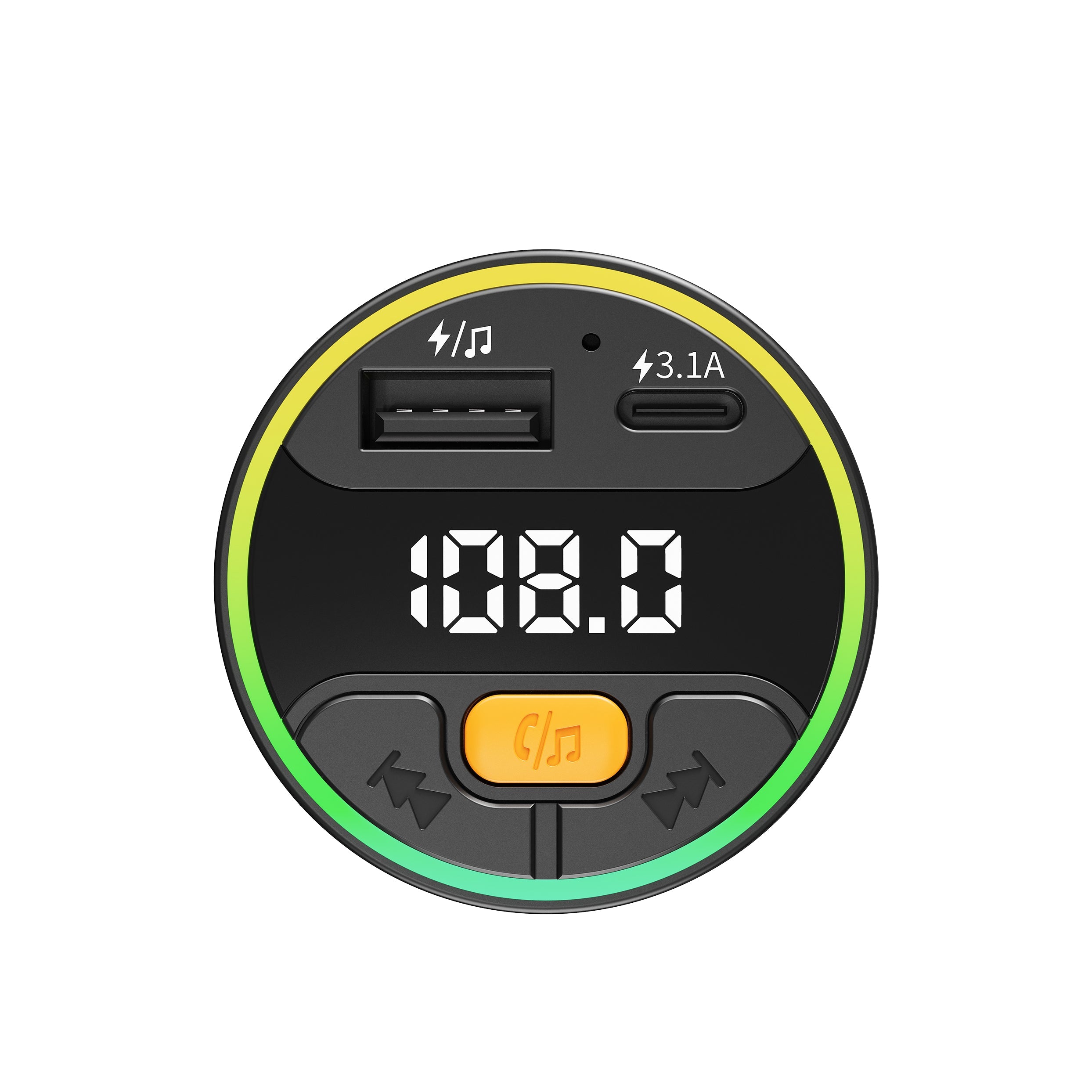 15W Chargeur de voiture Noir