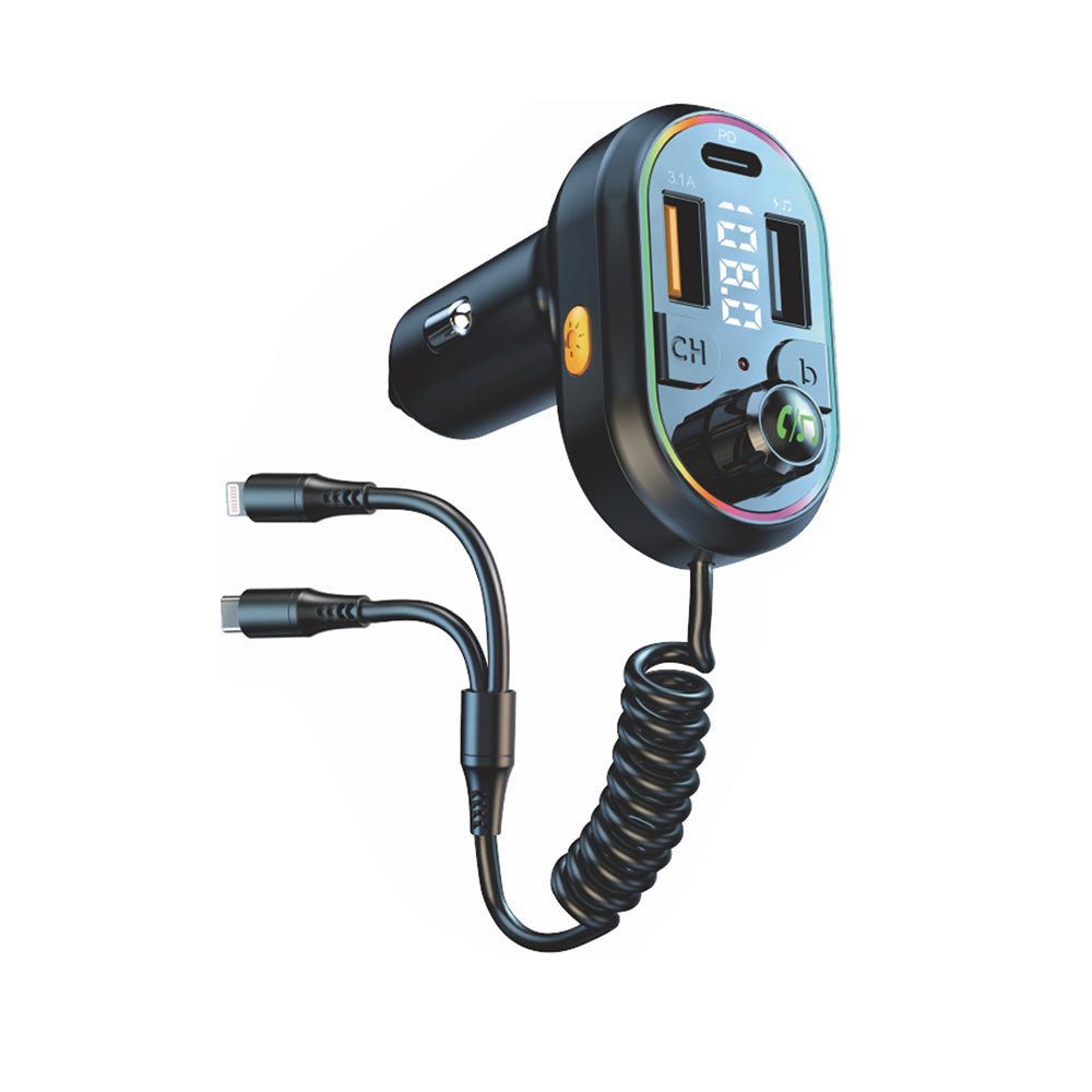 40W Chargeur de voiture VERSION avec câble enfichable Noir