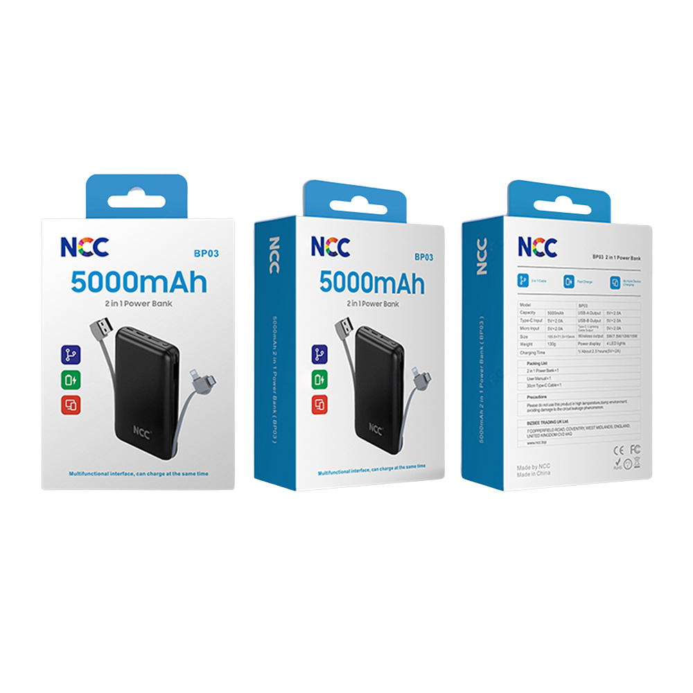 BATTERIE EXTERNE BP03 5000mah