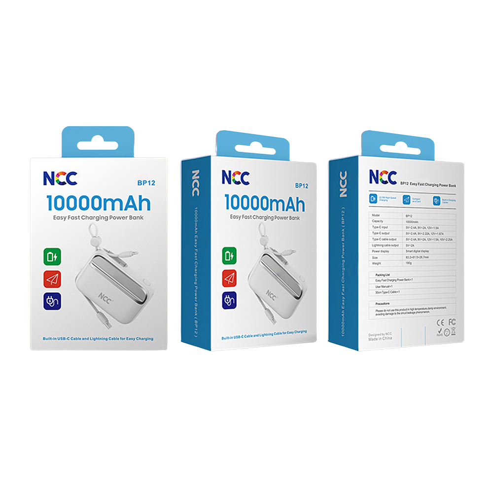 BATTERIE EXTERNE portable 3 en en 1 10k mAh