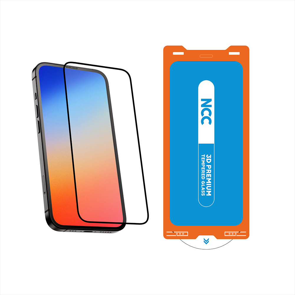 Verre trempé 3D transparent + support de pose